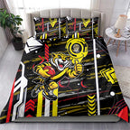 Richmond Tigers Bedding Set Mascot Cartoon Football Illustration Style