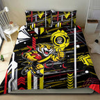 Richmond Tigers Bedding Set Mascot Cartoon Football Illustration Style