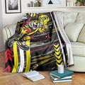 Richmond Tigers Blanket Mascot Cartoon Football Illustration Style
