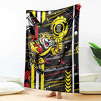 Richmond Tigers Blanket Mascot Cartoon Football Illustration Style