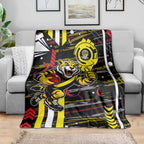 Richmond Tigers Blanket Mascot Cartoon Football Illustration Style