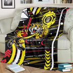 Richmond Tigers Blanket Mascot Cartoon Football Illustration Style