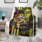 Richmond Tigers Blanket Mascot Cartoon Football Illustration Style