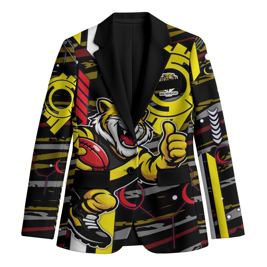 Richmond Tigers Blazer Mascot Cartoon Football Illustration Style