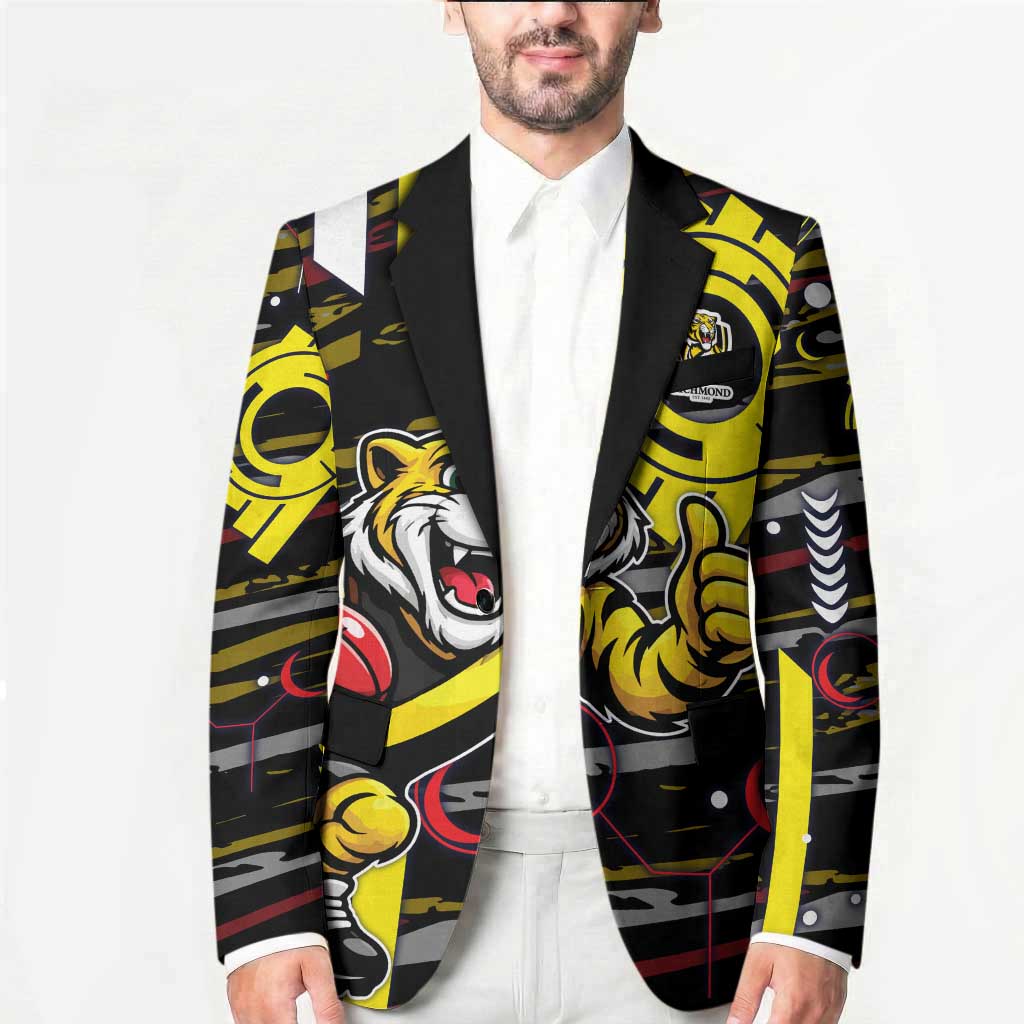 Richmond Tigers Blazer Mascot Cartoon Football Illustration Style