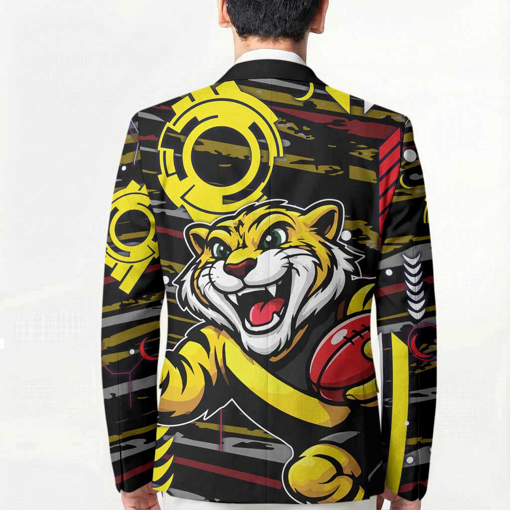Richmond Tigers Blazer Mascot Cartoon Football Illustration Style