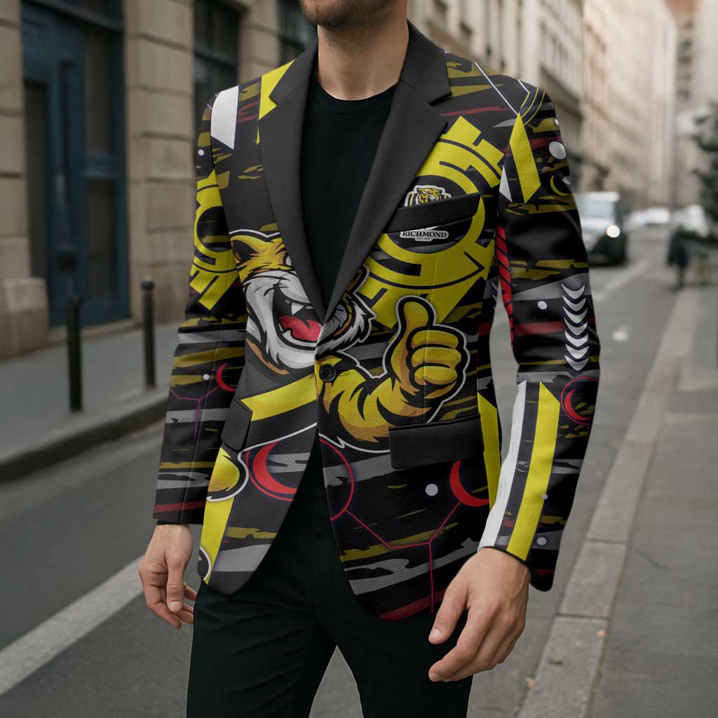 Richmond Tigers Blazer Mascot Cartoon Football Illustration Style