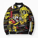 Richmond Tigers Bomber Puffer Jacket Mascot Cartoon Football Illustration Style