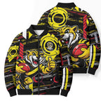 Richmond Tigers Bomber Puffer Jacket Mascot Cartoon Football Illustration Style