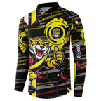 Richmond Tigers Button Sweatshirt Mascot Cartoon Football Illustration Style