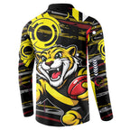 Richmond Tigers Button Sweatshirt Mascot Cartoon Football Illustration Style
