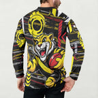 Richmond Tigers Button Sweatshirt Mascot Cartoon Football Illustration Style