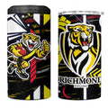 Richmond Tigers 4 in 1 Can Cooler Tumbler Mascot Cartoon Football Illustration Style