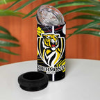 Richmond Tigers 4 in 1 Can Cooler Tumbler Mascot Cartoon Football Illustration Style
