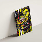 Richmond Tigers Canvas Wall Art Mascot Cartoon Football Illustration Style