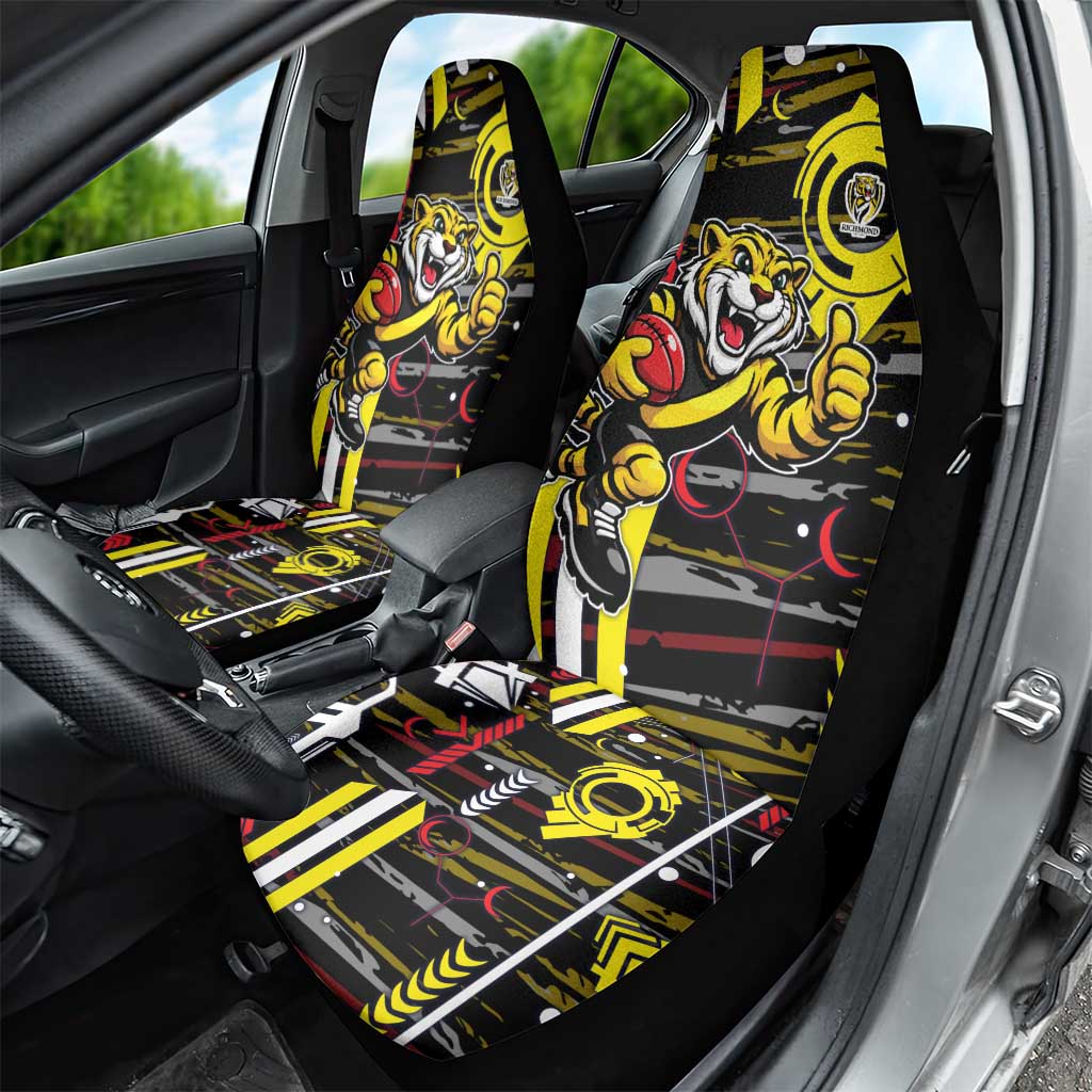 Richmond Tigers Car Seat Cover Mascot Cartoon Football Illustration Style