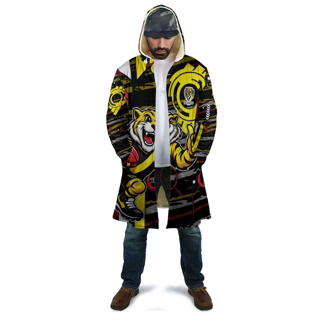 Richmond Tigers Cloak Mascot Cartoon Football Illustration Style