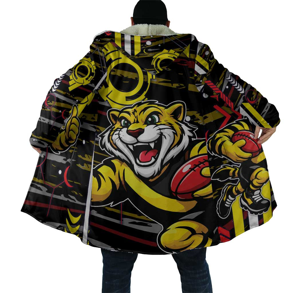 Richmond Tigers Cloak Mascot Cartoon Football Illustration Style