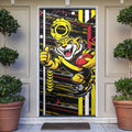 Richmond Tigers Door Cover Mascot Cartoon Football Illustration Style