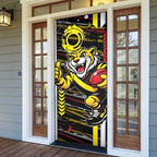 Richmond Tigers Door Cover Mascot Cartoon Football Illustration Style