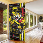 Richmond Tigers Door Cover Mascot Cartoon Football Illustration Style