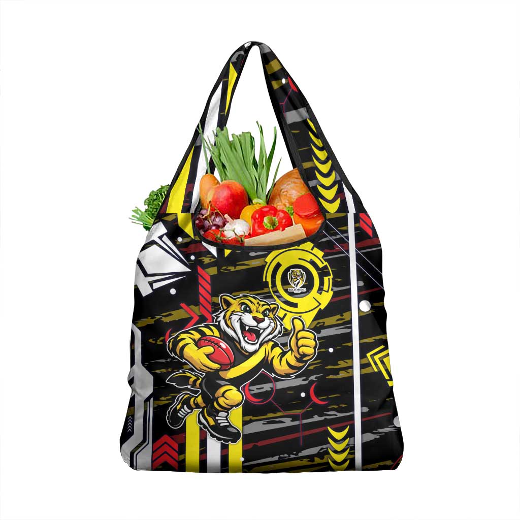 Richmond Tigers Grocery Bag Mascot Cartoon Football Illustration Style