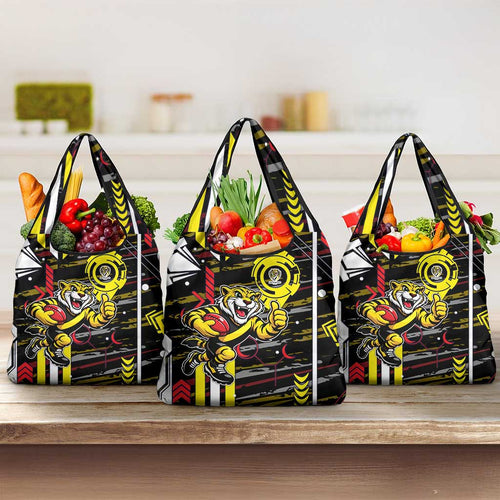Richmond Tigers Grocery Bag Mascot Cartoon Football Illustration Style