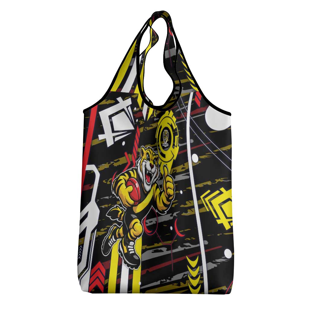 Richmond Tigers Grocery Bag Mascot Cartoon Football Illustration Style