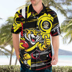 Richmond Tigers Hawaiian Shirt Mascot Cartoon Football Illustration Style