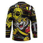 Richmond Tigers Hockey Jersey Mascot Cartoon Football Illustration Style