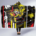 Richmond Tigers Hooded Blanket Mascot Cartoon Football Illustration Style