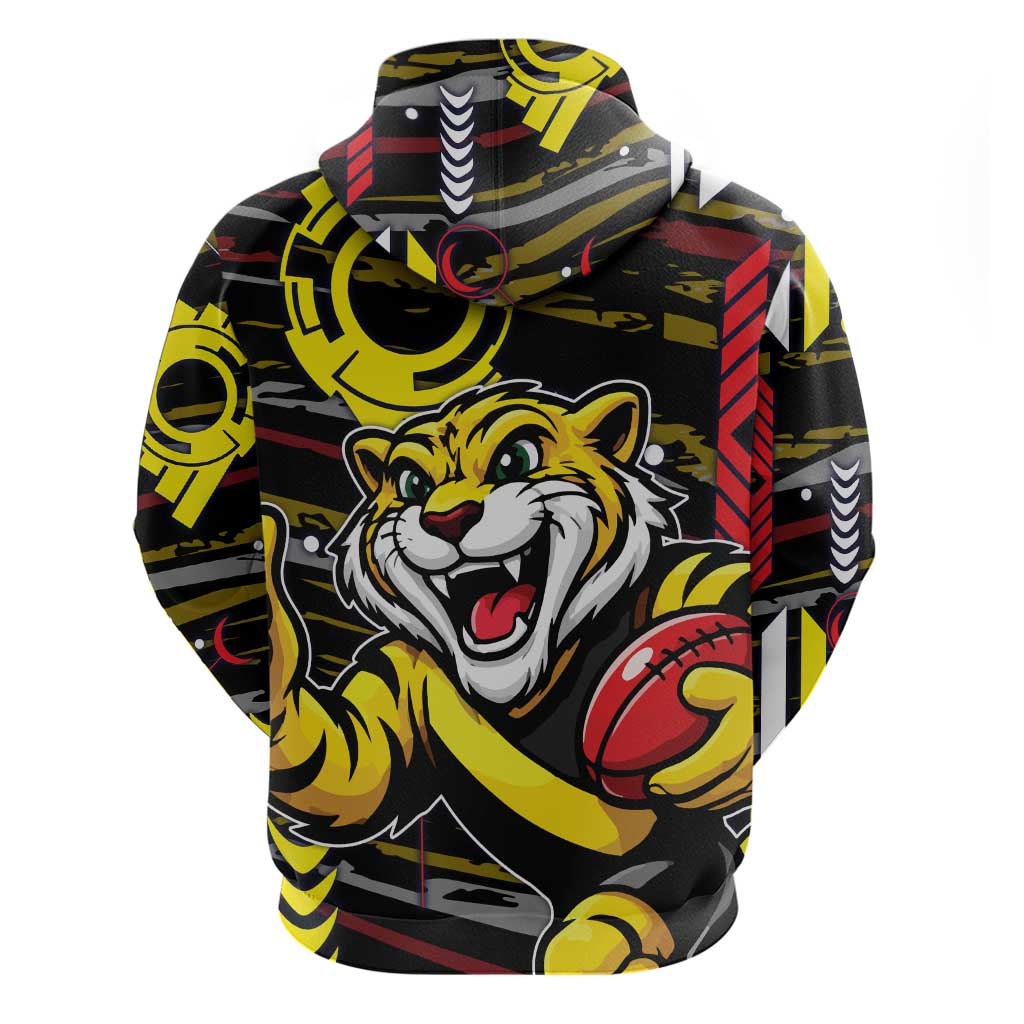 Richmond Tigers Hoodie Mascot Cartoon Football Illustration Style
