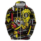 Richmond Tigers Hoodie Mascot Cartoon Football Illustration Style