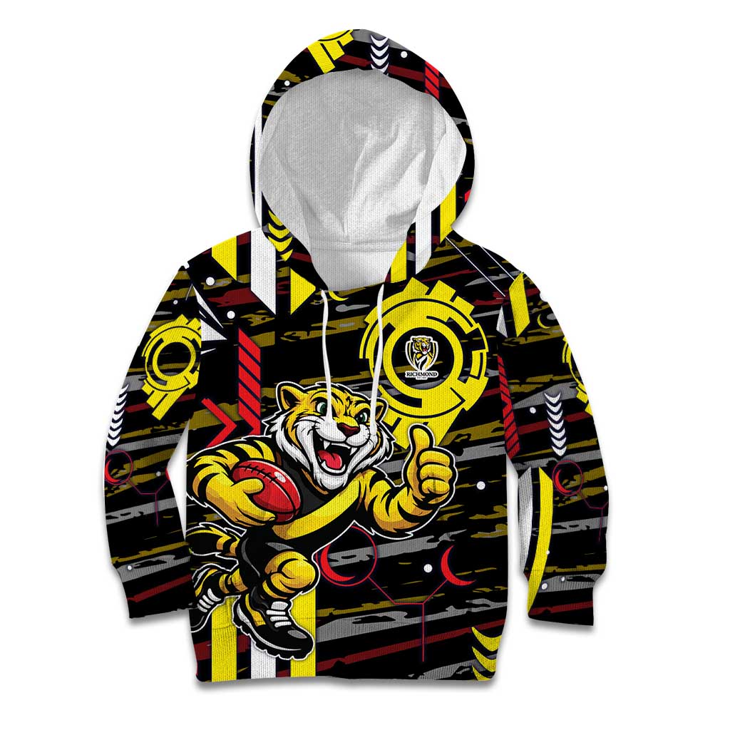 Richmond Tigers Kid Hoodie Mascot Cartoon Football Illustration Style