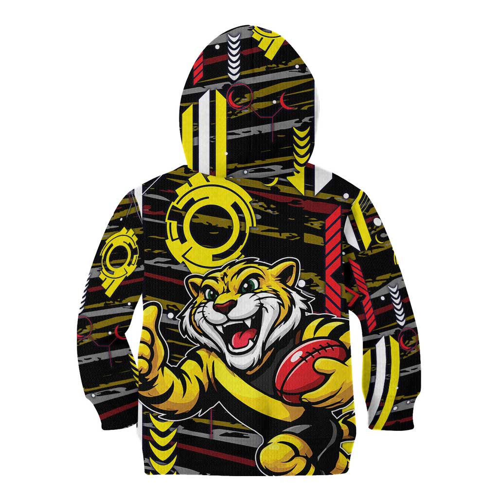 Richmond Tigers Kid Hoodie Mascot Cartoon Football Illustration Style