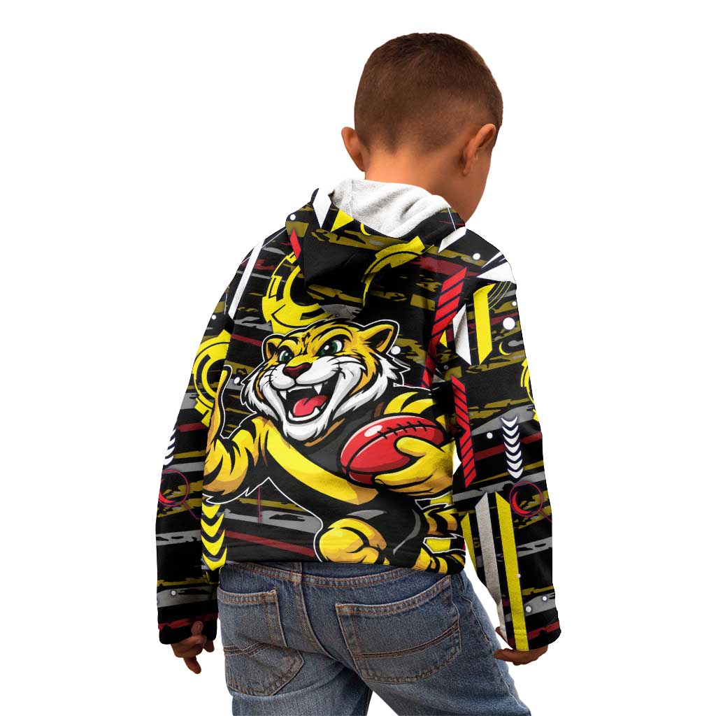 Richmond Tigers Kid Hoodie Mascot Cartoon Football Illustration Style