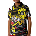 Richmond Tigers Kid Polo Shirt Mascot Cartoon Football Illustration Style