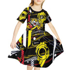 Richmond Tigers Kid Short Sleeve Dress Mascot Cartoon Football Illustration Style