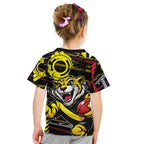 Richmond Tigers Kid T Shirt Mascot Cartoon Football Illustration Style