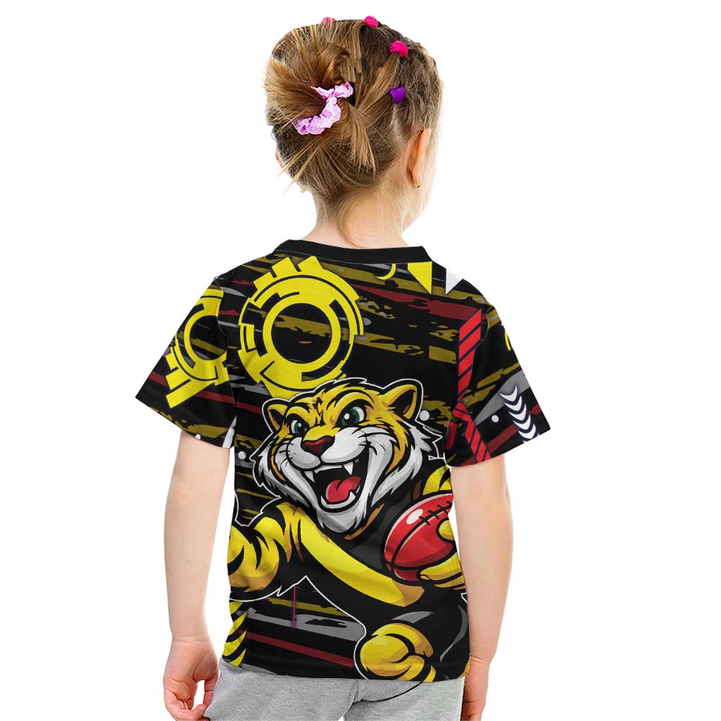 Richmond Tigers Kid T Shirt Mascot Cartoon Football Illustration Style