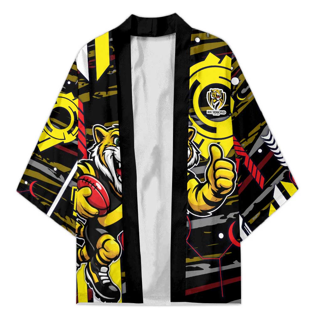 Richmond Tigers Kimono Mascot Cartoon Football Illustration Style