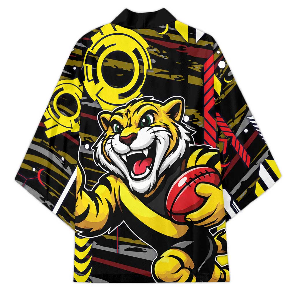 Richmond Tigers Kimono Mascot Cartoon Football Illustration Style