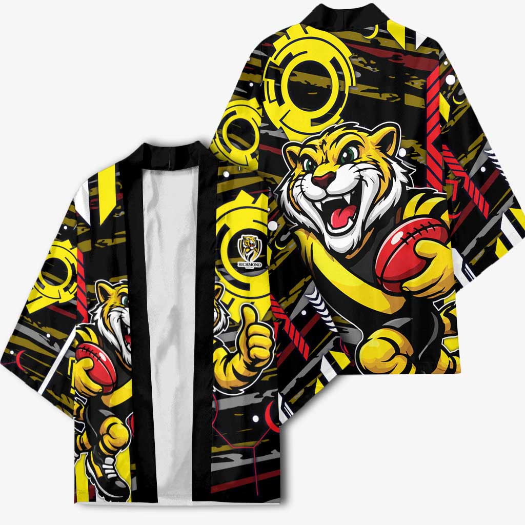 Richmond Tigers Kimono Mascot Cartoon Football Illustration Style