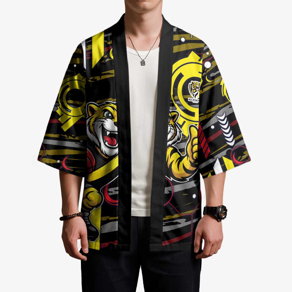 Richmond Tigers Kimono Mascot Cartoon Football Illustration Style