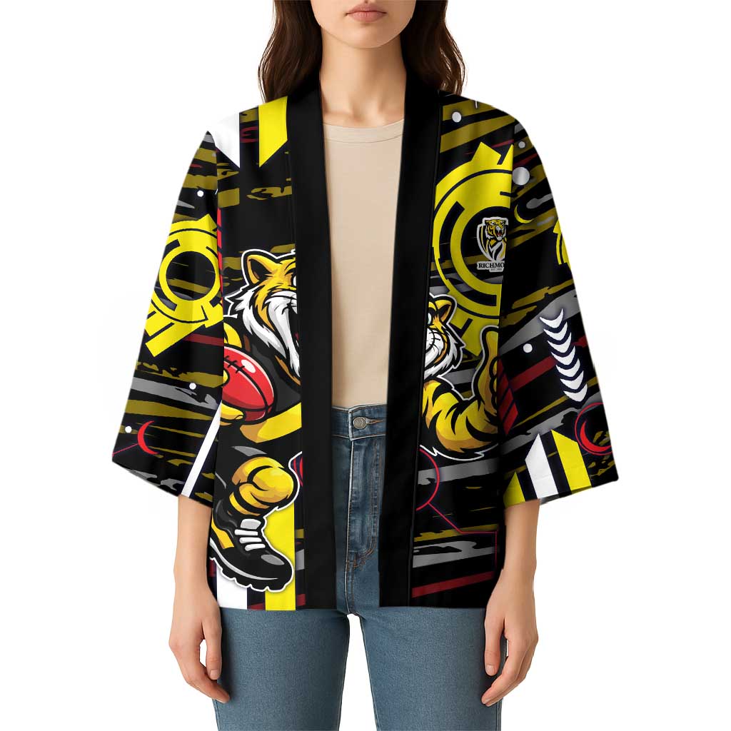 Richmond Tigers Kimono Mascot Cartoon Football Illustration Style