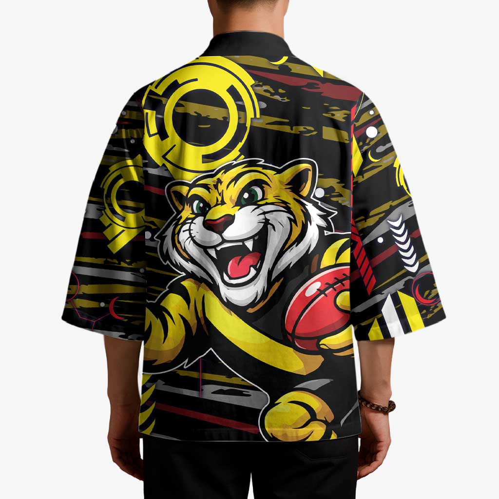 Richmond Tigers Kimono Mascot Cartoon Football Illustration Style