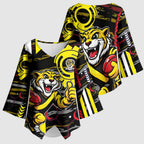 Richmond Tigers Kimono Sleeve Blouse Mascot Cartoon Football Illustration Style