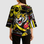Richmond Tigers Kimono Sleeve Blouse Mascot Cartoon Football Illustration Style
