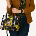Richmond Tigers Leather Bag Mascot Cartoon Football Illustration Style