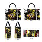 Richmond Tigers Leather Bag Mascot Cartoon Football Illustration Style